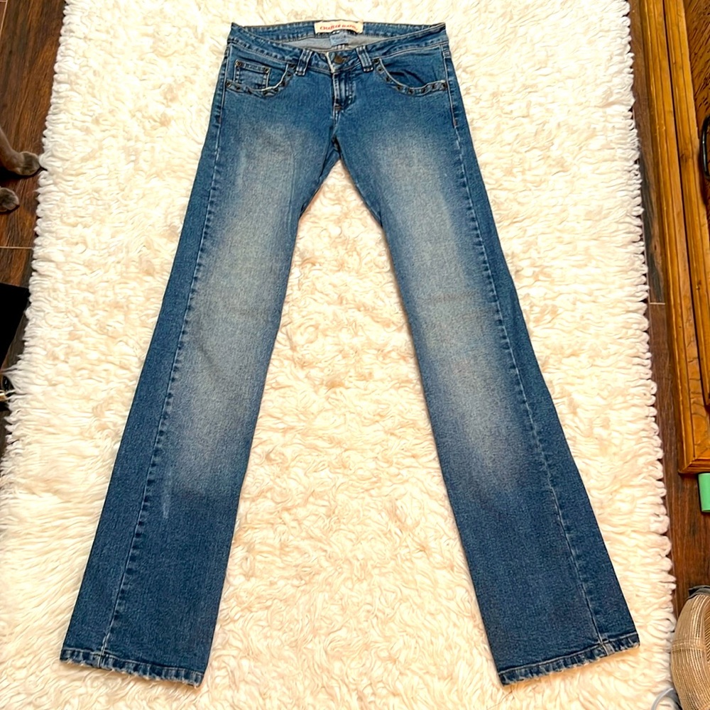 Butterfly stitched jeans